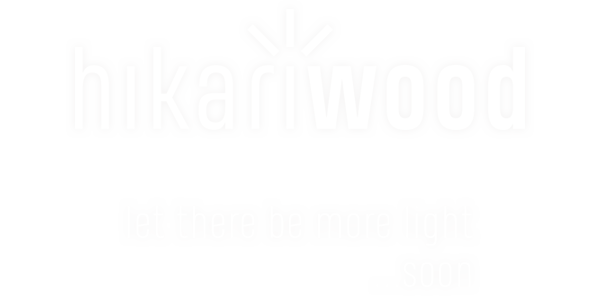 logo hikariwood | lampy z drewna ręczna robota | rękodzieło drzewne | handmade